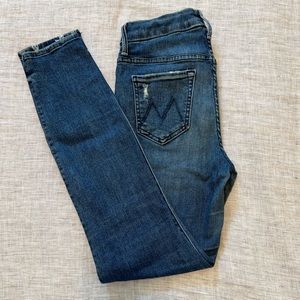 Mother High Waisted Looker Ankle Chew